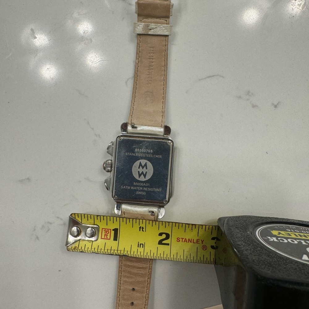 Michele Deco Mid Diamond Watch Head and band - Picture 9 of 9